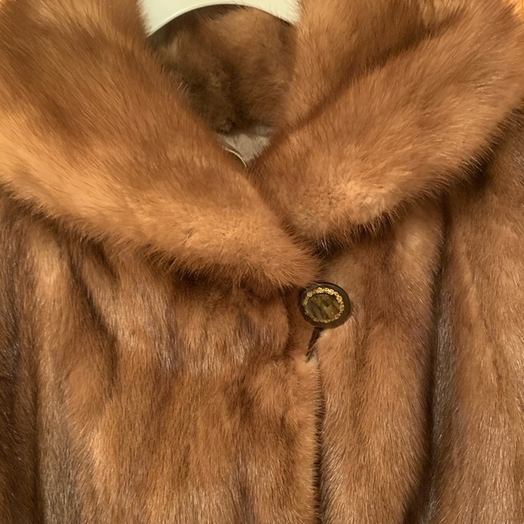 Mink Coat (ruffled hem) - Picture 1 of 5